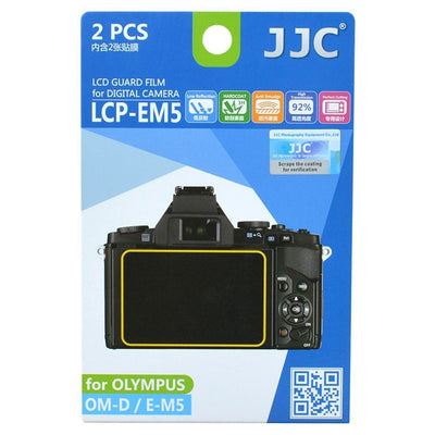 JJC LCP-EM5 LCD Screen Protector Guard Film Cover for Olympus OM-D E-M5