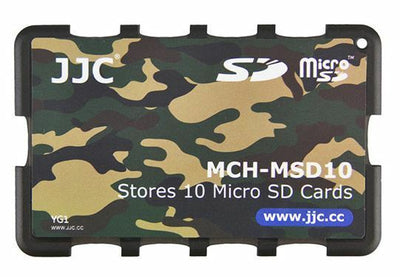 Credit Card Size Memory Card Holder Hard Case for 10 x Micro SD -Camouflage