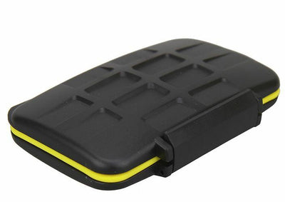 JJC MC-SD8 Memory Card Case holds 8x SD Card, Rubber Seal Waterproof Lightweight