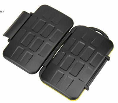 JJC Rubber Waterproof Memory Card Case fits 2 x CF, 2 x SD, 4 x Micro SD cards