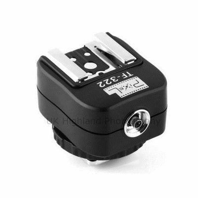 Pixel TF-322 i-TTL Hot Shoe Adapter + Extra Sync Port for Nikon DSLR & Flashgun