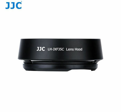 JJC LH-JXF35C Black Round Bayonet Metal Lens Hood Replaces Fujifilm LH-XF35-2