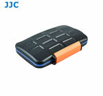 JJC MC-4 Anti-Shock Memory Card Case 4 x Compact Flash 8 Micro SD 8 xD-Picture