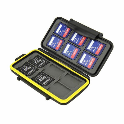 JJC MC-SD12 Water-Resistant Anti-shock Memory Card Case for 12 x SD cards