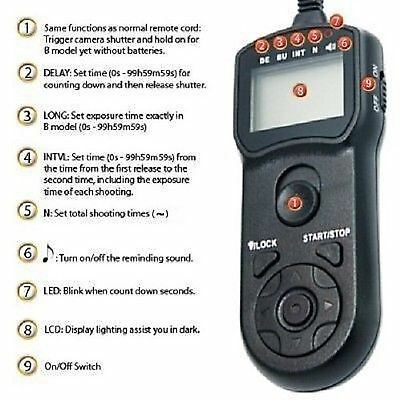 JJC TM-O Timer Remote Control for Fujifilm FinePix HS50EXR Compatible RR-80a