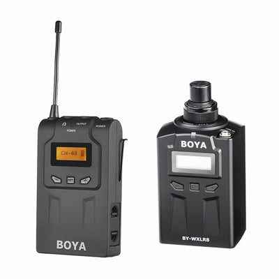 Boya BY-WM6R + BY-WXLR8 Kit Wireless Microphone Audio System Interview Recording