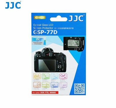JJC GSP-77D Optical Glass LCD Screen Cover Protector for Canon EOS 77D 9000D
