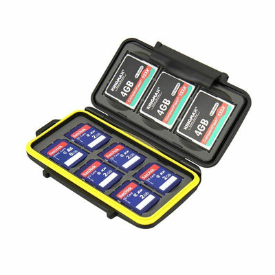 JJC MC-SD6CF3 Water Resistant Memory Card Case fits 6 x SD and 3 x CF Cards