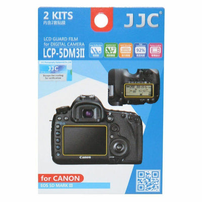 JJC LCP-5DM3II LCD Film Camera Screen Display Protector for Canon 5D Mark 3 III
