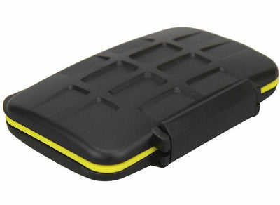 JJC Rubber Sealed Waterproof Memory Card Hard Case Holder for 4 x CF Cards