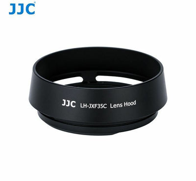JJC LH-JXF35C Black Round Bayonet Metal Lens Hood Replaces Fujifilm LH-XF35-2