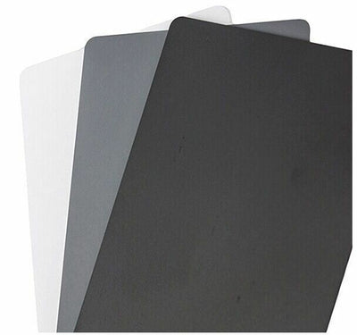 Kaavie Pocket Size 3 in 1 White Balance Exposure Grey Cards - White Black Grey