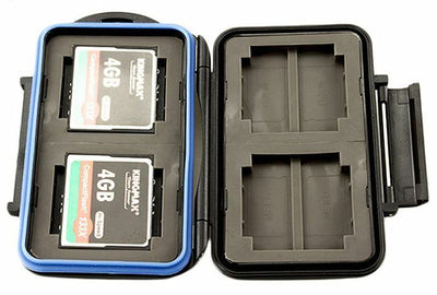 JJC Waterproof Extremely tough Memory Card Case MC-1 for 4 CF cards 8 MS Pro DUO