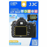 JJC LCP-D610 LCD Screen Protector Guard Film Cover for Nikon D600, D610 Camera