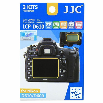 JJC LCP-D610 LCD Screen Protector Guard Film Cover for Nikon D600, D610 Camera