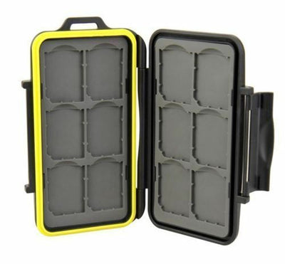 JJC MC-SD12 Water-Resistant Anti-shock Memory Card Case for 12 x SD cards