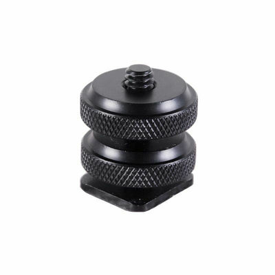 Kaavie IS-J Dual Nuts Hot Shoe Adapter with 1/4" Camera Screw for GPS,Microphon