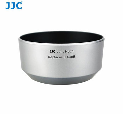 JJC LH-J40B Silver Lens Hood for Olympus M.Zuiko Digital 45mm 1:1.8 Lens