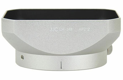 JJC Silver Metal Lens Hood for Olympus ED 12mm 1:2.0 Zuiko Replaces LH-48