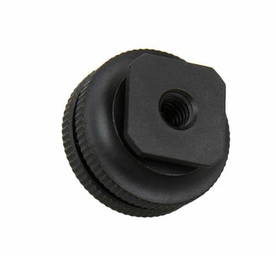 JJC 1/4 Inch Dual Nuts Hot Shoe Screw Adapter for DSLR Devices with 1/4'' Thread