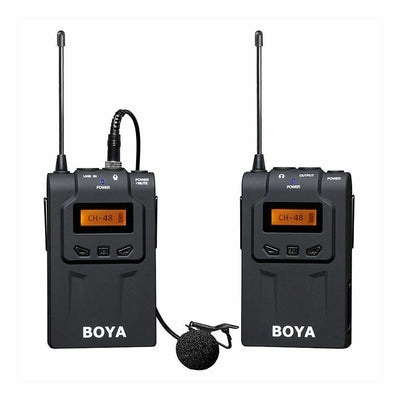 BOYA BY-WM6 Pro UHF Wireless Lav Microphone System for ENG/EFP DSLR/Cam/Gopro
