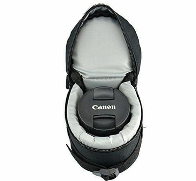JJC DLP-1 Deluxe Lens Pouch For 18-55mm 14-42mm 40-150mm 12-32mm 50mm 16-50mm