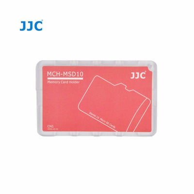 MCH-MSD10 Credit Card Size Memory Card Holder Hard Case for 10x Micro SD -Red