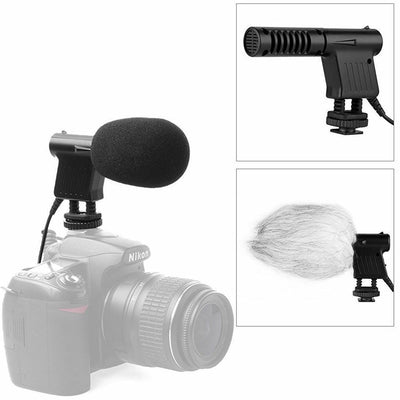 BOYA BY-VM01 Video Directional Condenser Microphone with Windshield for Cameras